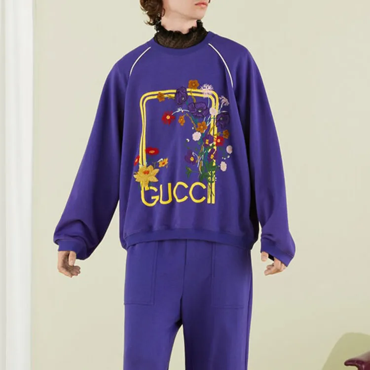 GUCCI Lovelight Series FW22 Sweater Men's Blue-2