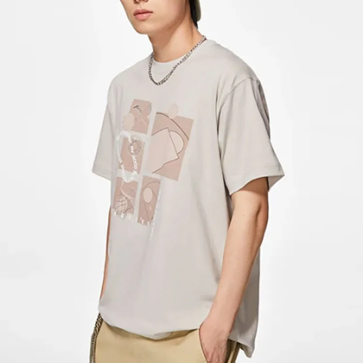 LINING Badfive T Shirts Unisex Seed Yellow Gray-3