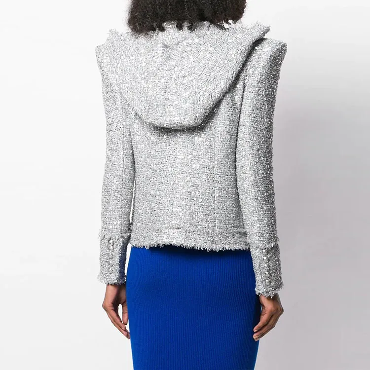 BALMAIN SS22 Jackets & Coats Women's Silver-2