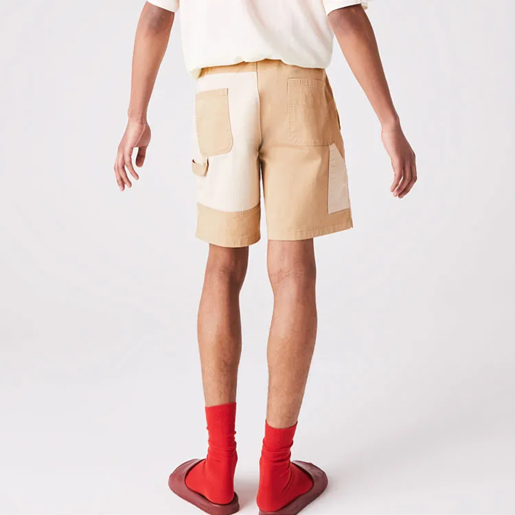 LACOSTE SS22 Fitted Shorts Summer Men's Khaki-3