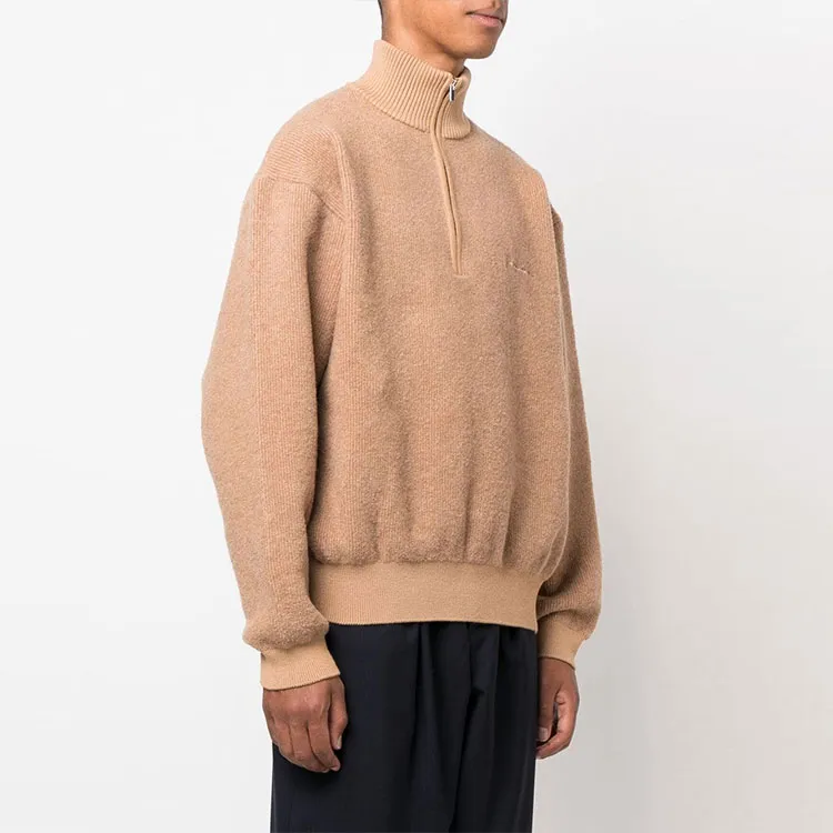 Jacquemus La Maille Berger Zip Collar Sweater-3