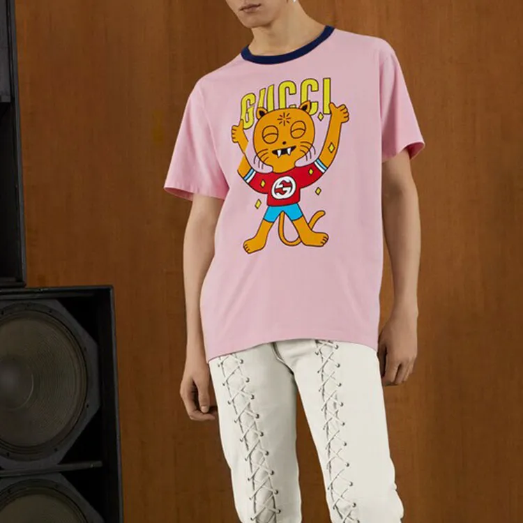 GUCCI T Shirts Men Pink-4