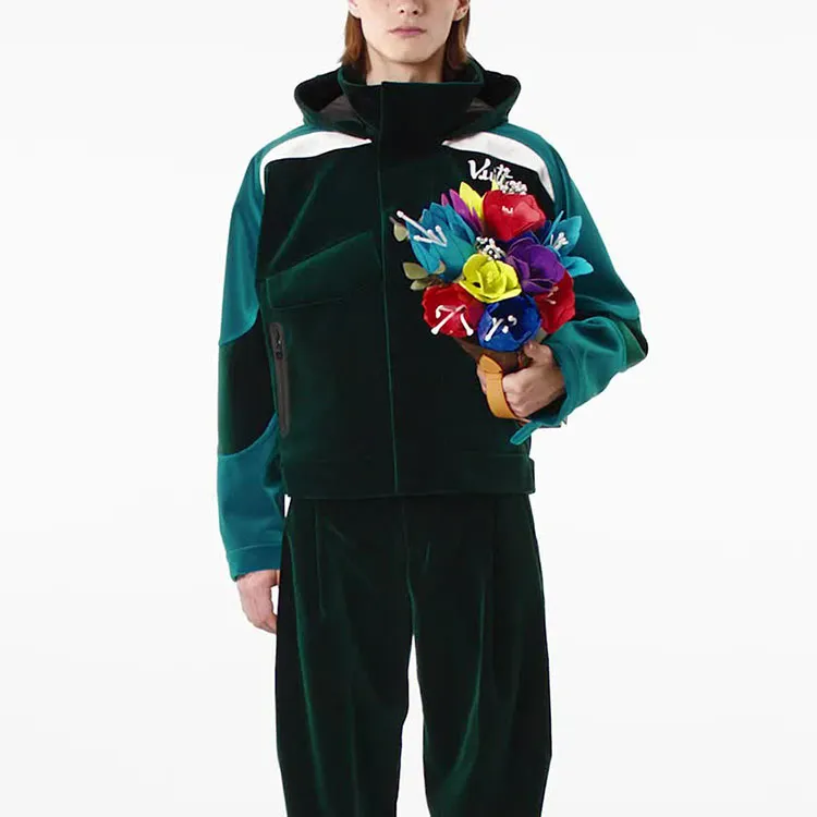 LOUIS VUITTON 2010s Velour Windbreaker-1
