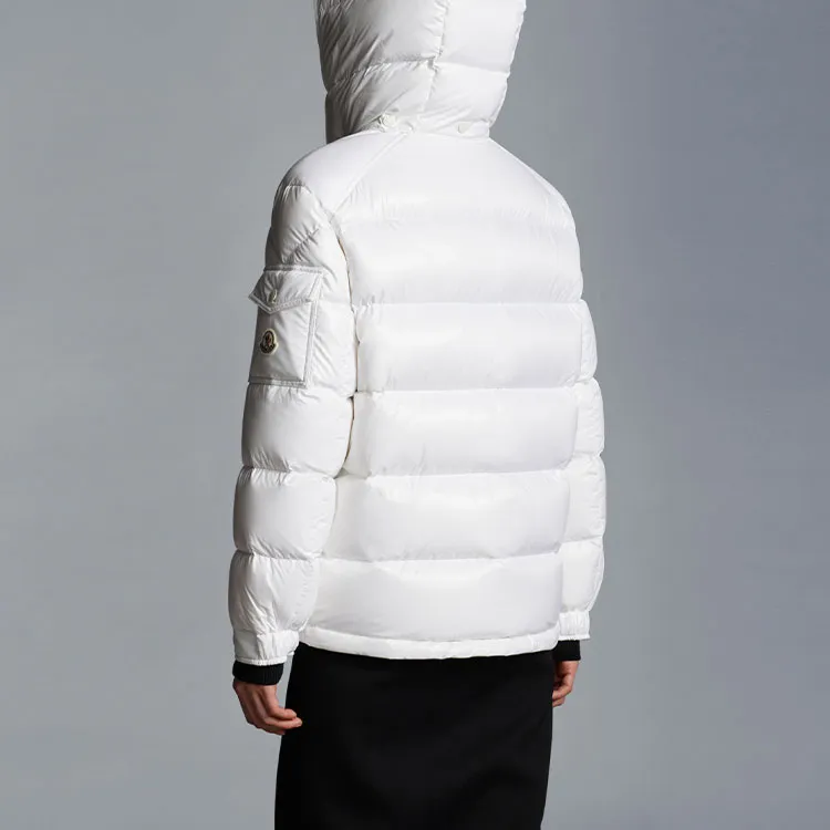 Moncler Women's Maire Short Down Jacket Glossy Off White-3