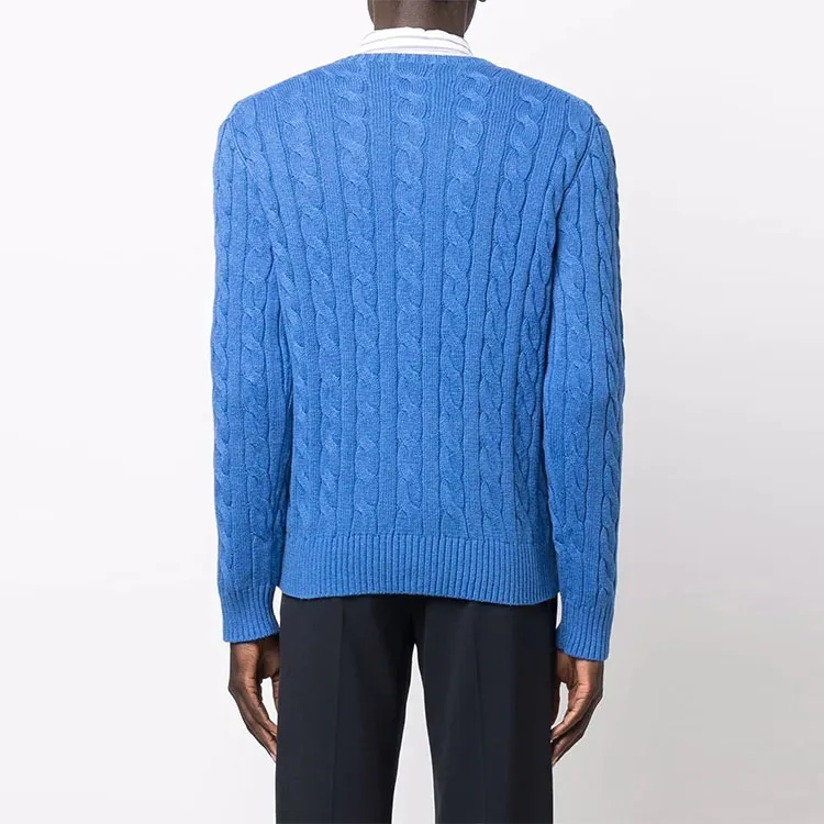 Polo Ralph Lauren Logo Embroidered Cable Knit Jumper-2