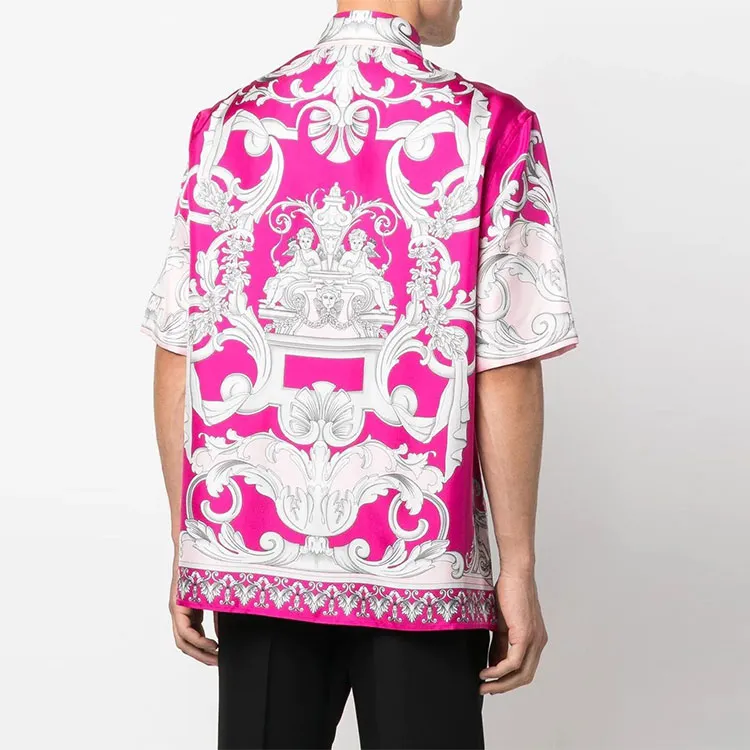VERSACE Shirts Men Pink-1