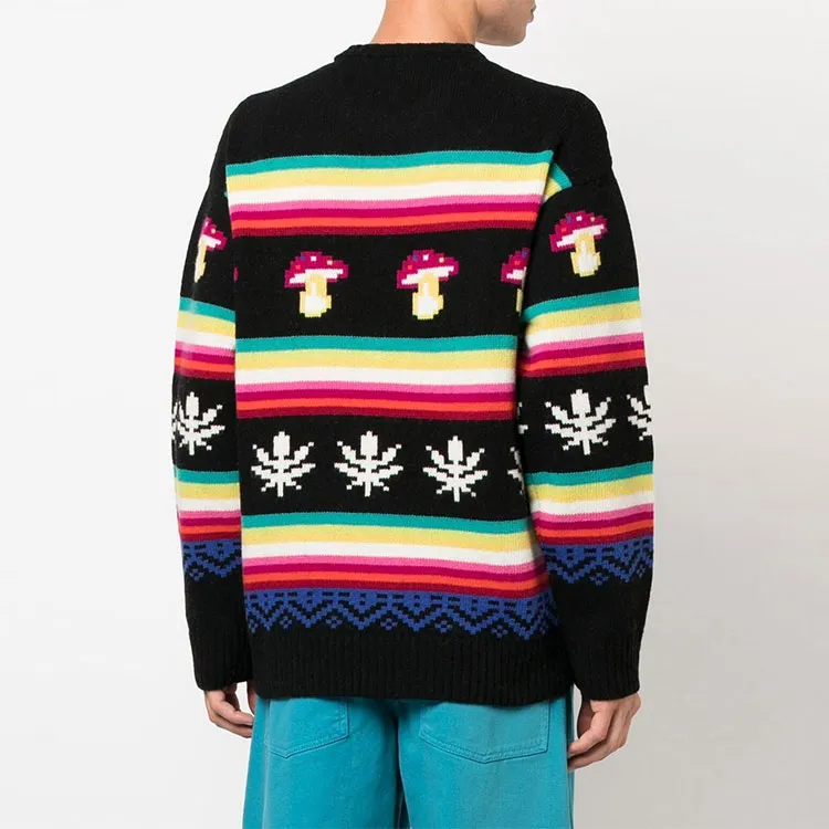 MSGM Patterned Jacquard Knitted Jumper-2