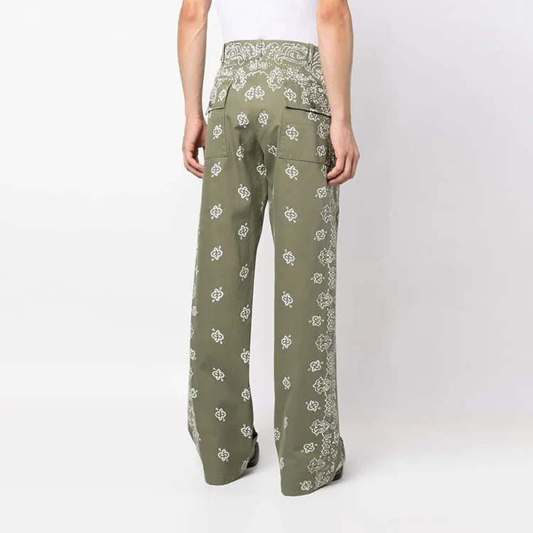 AMIRI Casual Pants Men Green-2