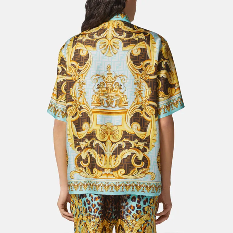 VERSACE Fendace Wild Baroque Silk Shirt-2