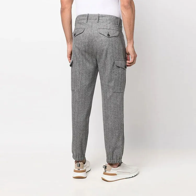 Brunello Cucinelli Pleat Detailed Zipped-Ankle Trousers-3