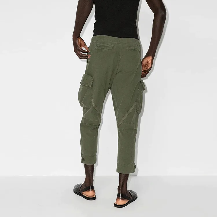 GREG LAUREN Casual Pants Men Green-3