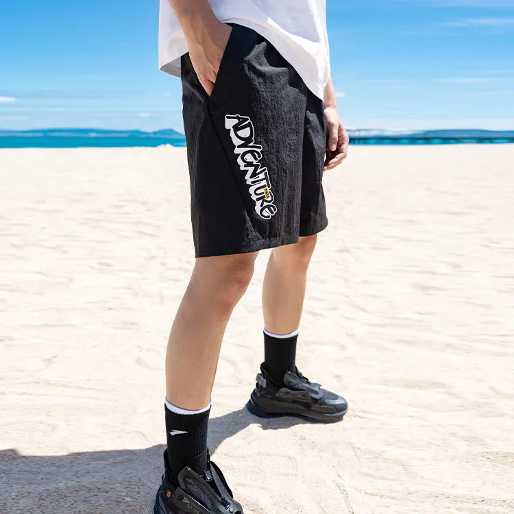 Anta Loose Fit Shorts Men's Black-5
