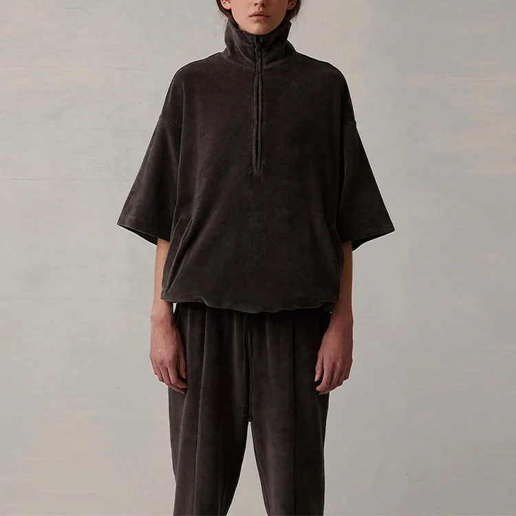 Fear Of God Essentials Women's Velour Mockneck Iron-1