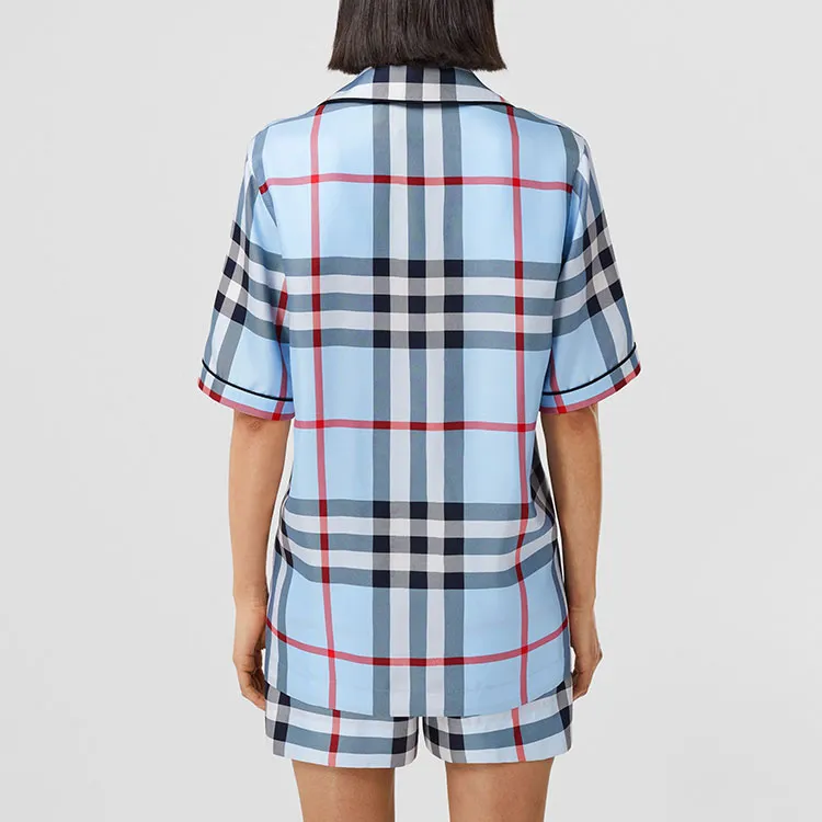 Burberry Shirt Women's Light Blue-4