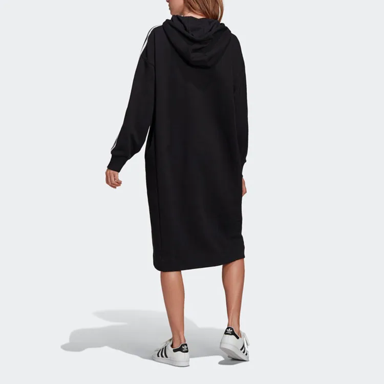 Adidas Long Sleeved Dresses Women's Black-4