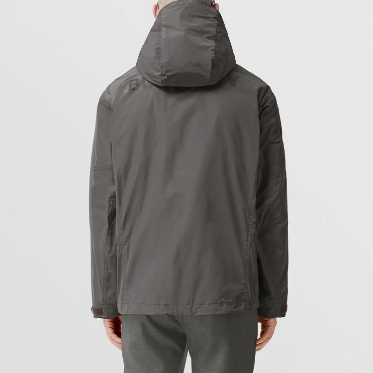 Burberry Back Rubber Logo Windbreaker Jacket-4