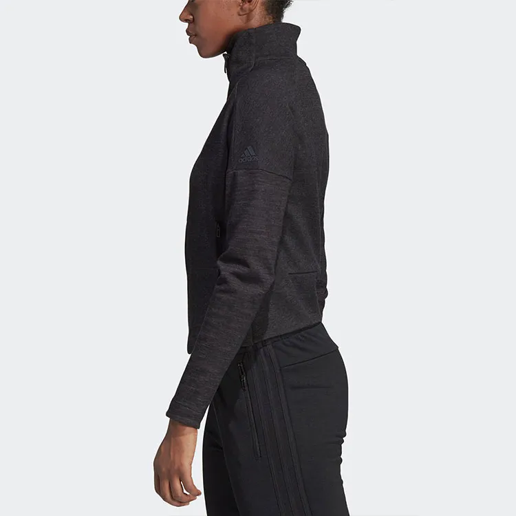 Adidas Jackets Women's Black Gray Color-5