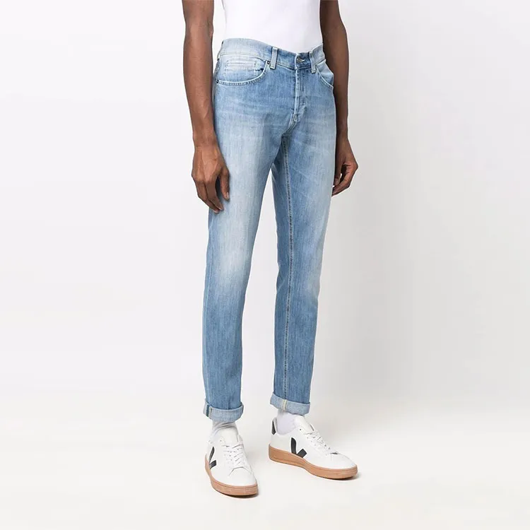Dondup Mid Rise Straight Leg Denim Jeans-3