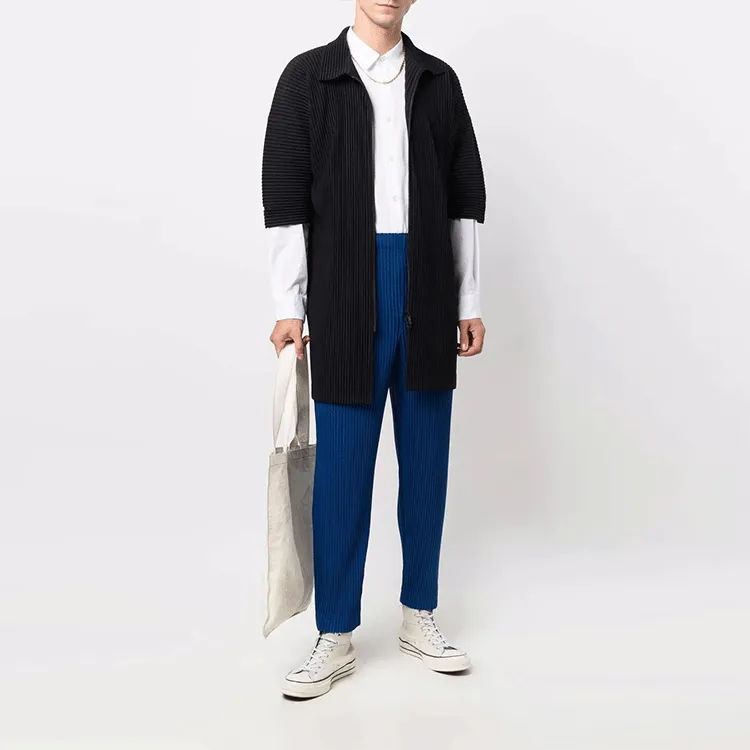 Homme Plissé Issey Miyake Shirts Men Black-1