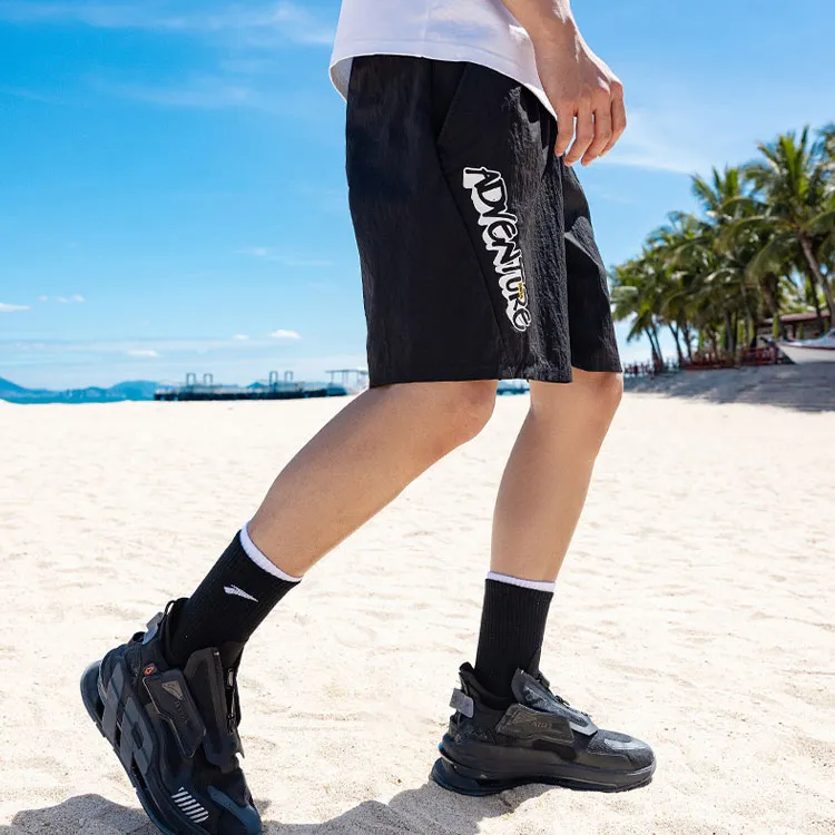 Anta Loose Fit Shorts Men's Black-6