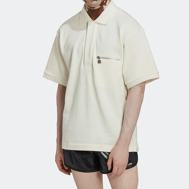 Adidas Originals Blue Version Collection Polo Shirts Men Pink White-7