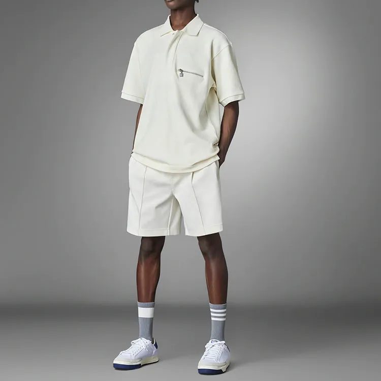 Adidas Originals Blue Version Collection Polo Shirts Men Pink White-1