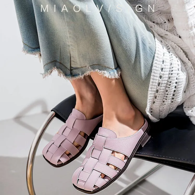 Wonderful Couple Wrap toe Slippers 2.5cm Women's-2