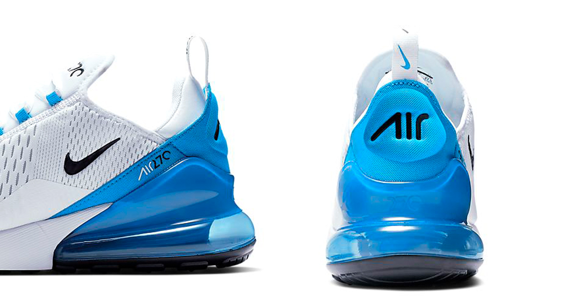 Nike Air Max 270 White Black Photo Blue US M 6.5 - POIZON