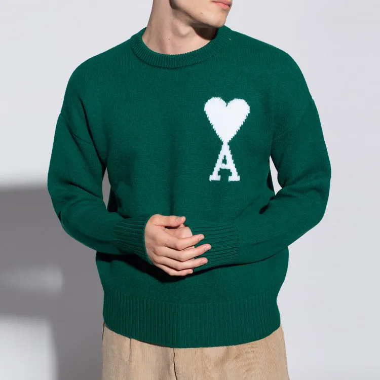 Ami Oversize Crewneck Sweater-3