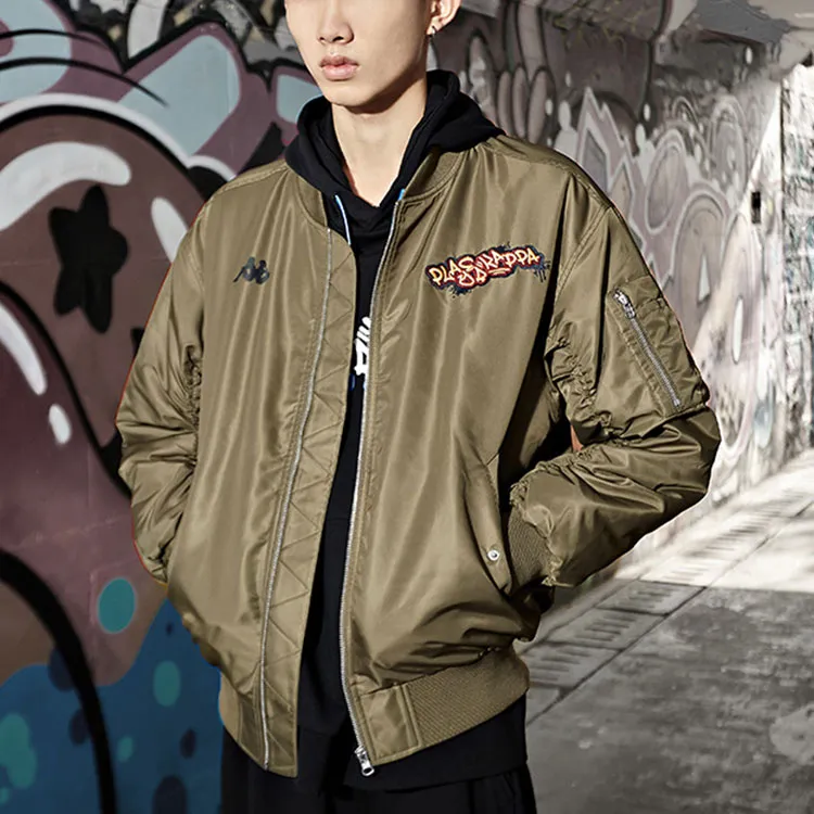 Kappa Solid Color Baseball Collar Puffer Jacket Unisex-8