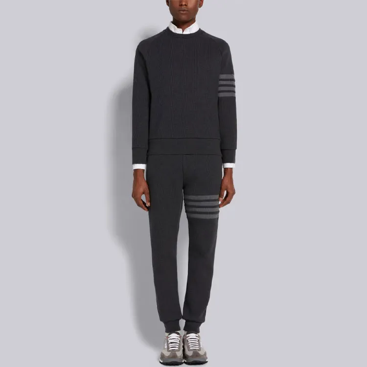 THOM BROWNE 4 Bar Tapered Track Pants-1