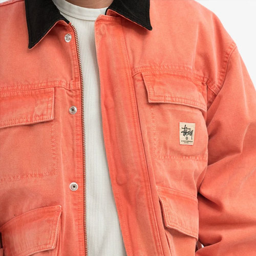 Stussy Washed Canvas Shop Jacket - POIZON