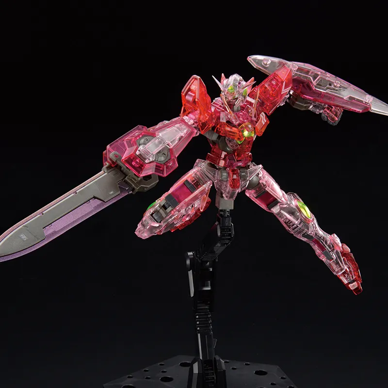 BANDAI Rg 1/144 The Gundam Base Limited Gundam EXIA[TRANS AM CLEAR] Model Kit Action Figure-1