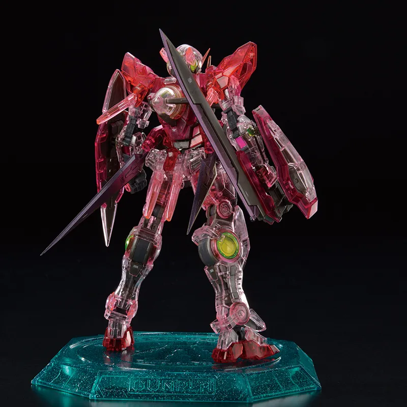 BANDAI Rg 1/144 The Gundam Base Limited Gundam EXIA[TRANS AM CLEAR] Model Kit Action Figure-3