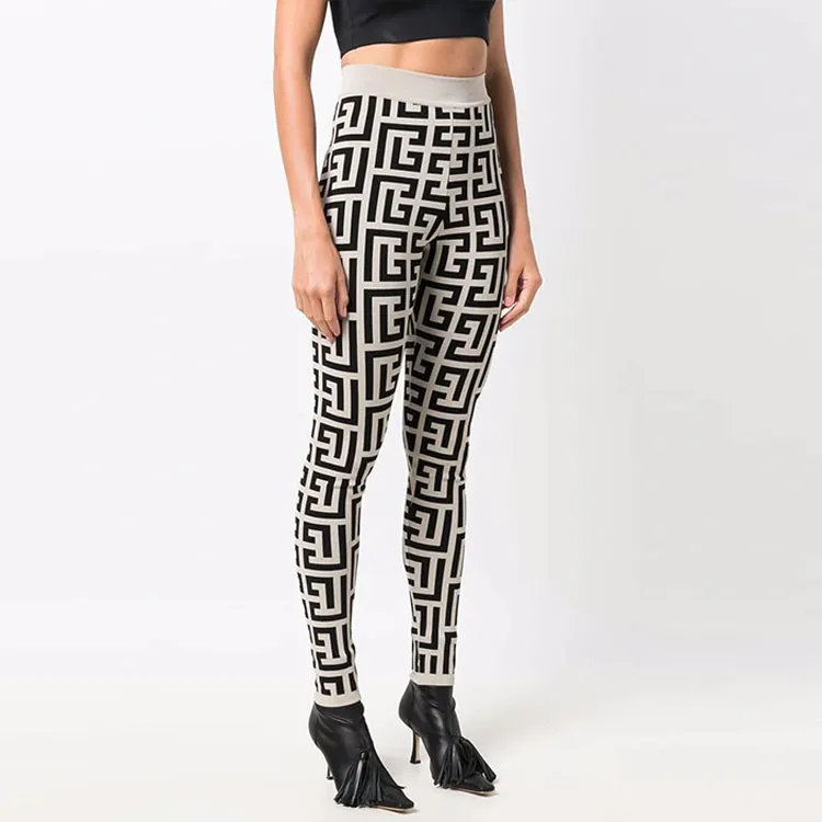 Rossignol X BALMAIN Leggings Women's Black/White-3