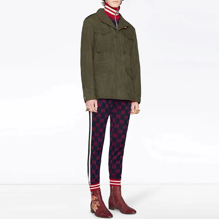GUCCI Jackets Coats Men's Green-2