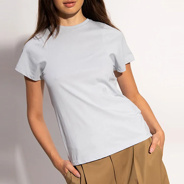 TOTEME T-Shirts Women's Light Gray Blue-2