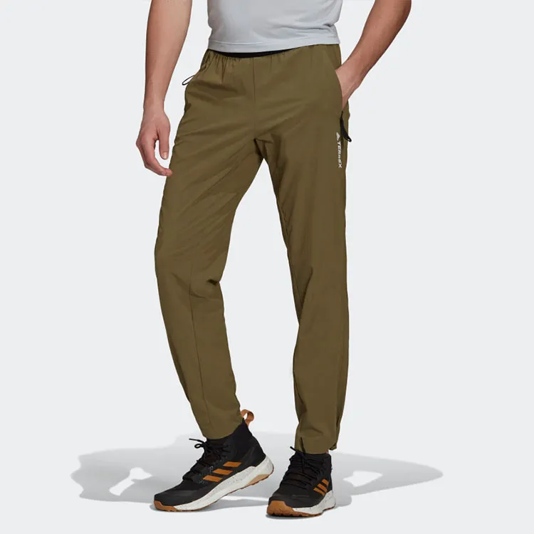Adidas Sports Pants Men Dark Olive Green-2