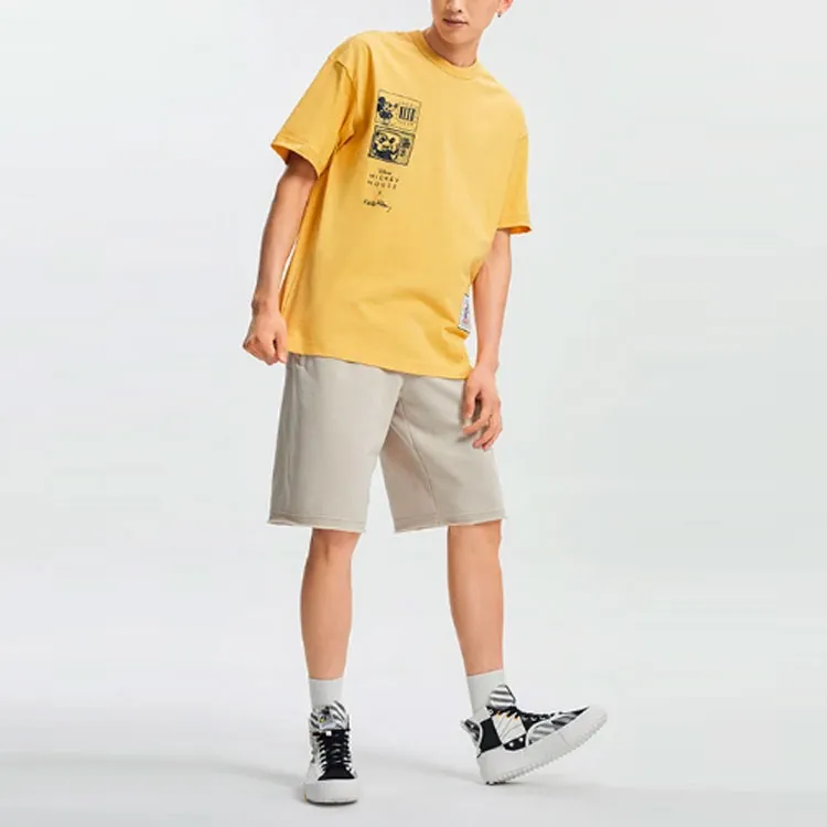 LiNing x Disney Sports Fashion Collection T Shirt Men's Light Ochre Yellow-2