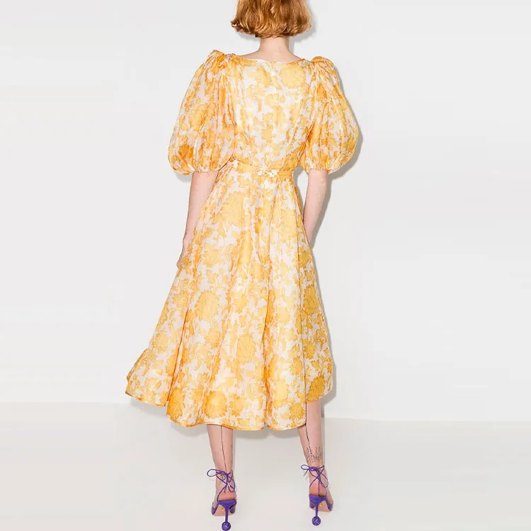 Zimmermann Short-Sleeved Dresses Women's Yellow-3