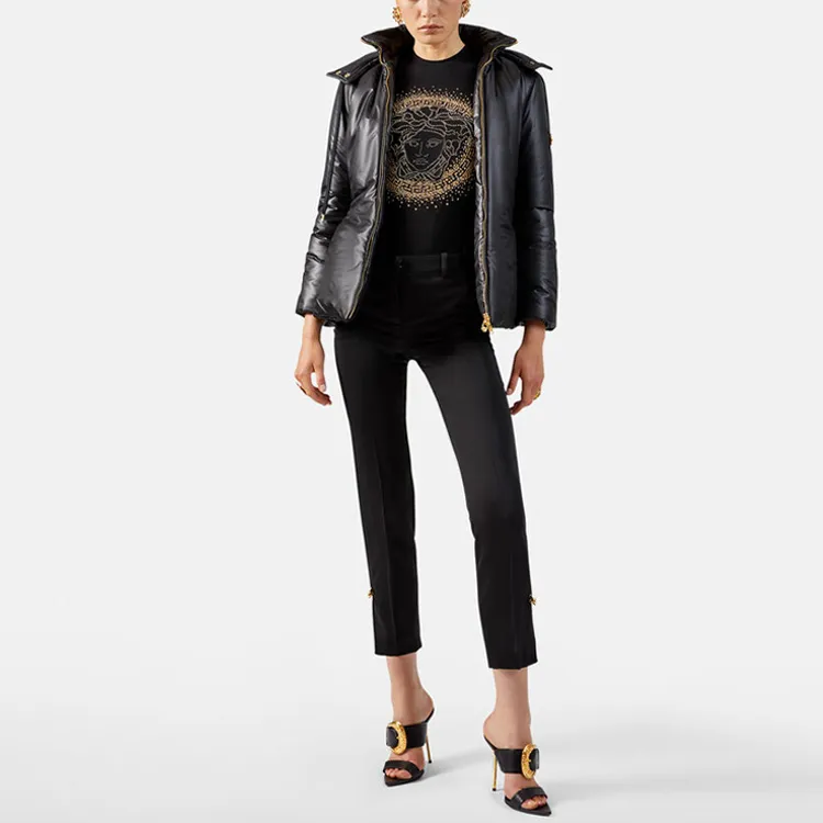 VERSACE SS21 Regular T Shirt Women's Black-1