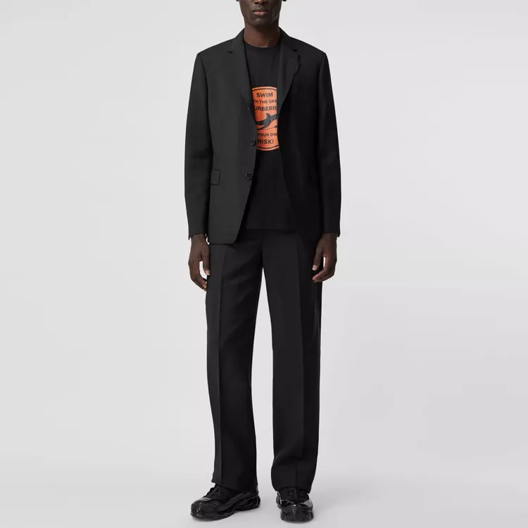 Burberry Business Suits Men Black-1