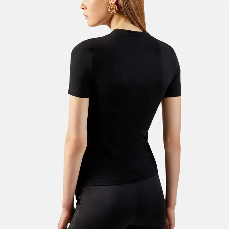 VERSACE SS21 Regular T Shirt Women's Black-4