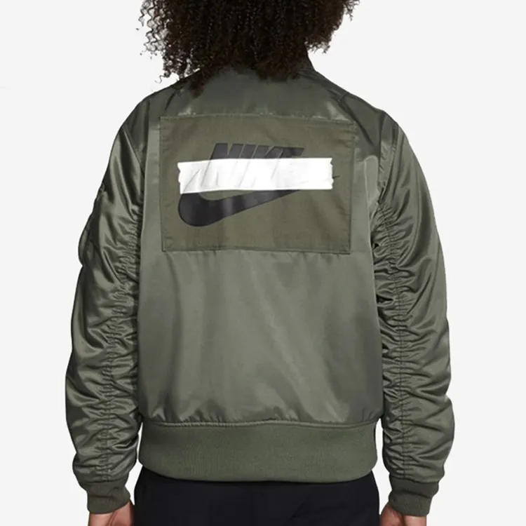 Nike Puffer Jackets Men Green-4