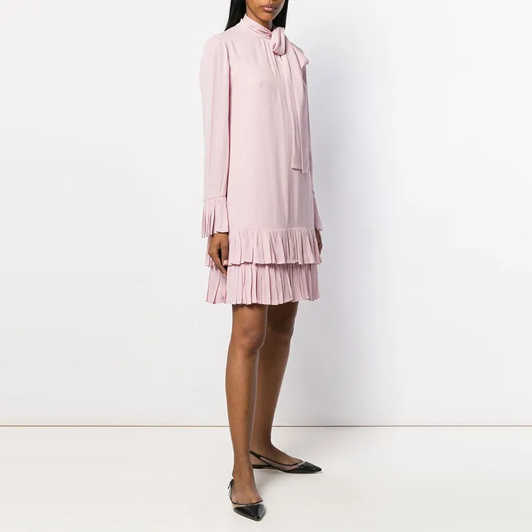 Valentino Long-Sleeved Dresses Women's Pink-3