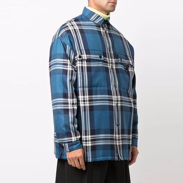 PRADA Shirts Men Blue-3