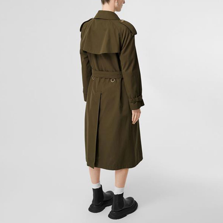 Burberry Trench Coats Women's Army Green - POIZON