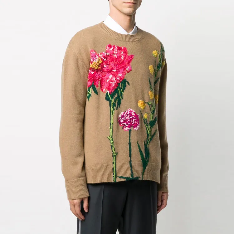 Valentino Flowersity Intarsia Knit Sweater-3