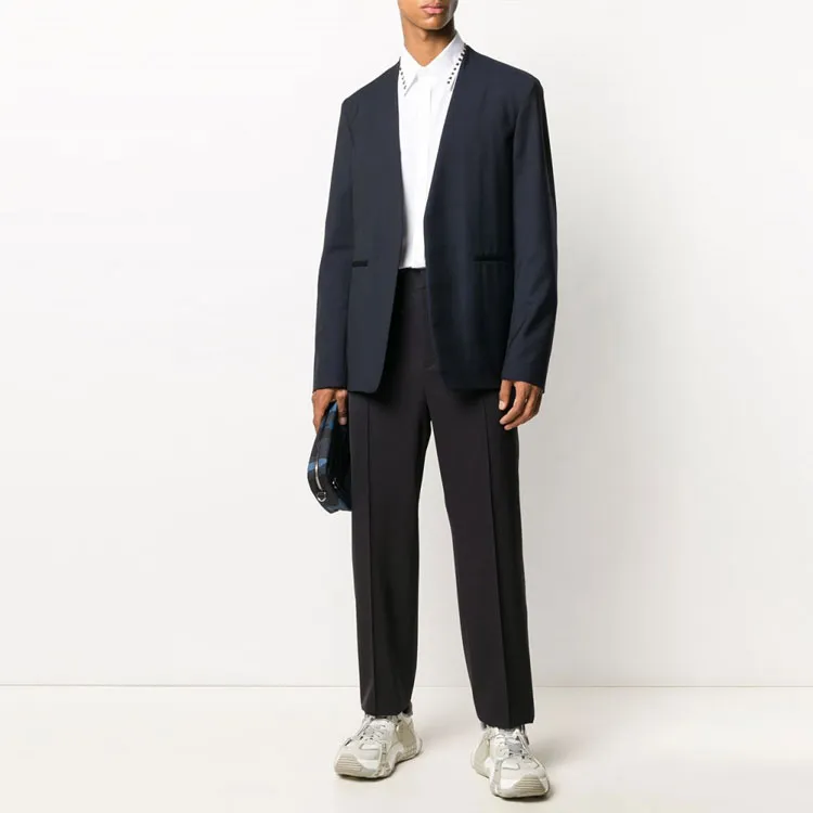 Valentino Suit Trousers Men Black-1