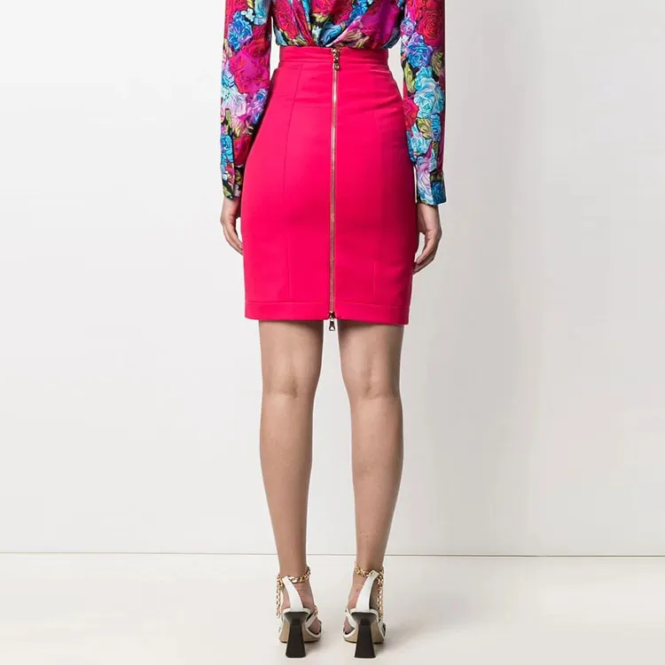 BALMAIN High waisted Knitted Miniskirt-2